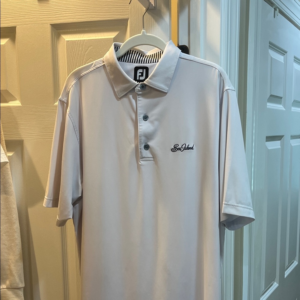 FootJoy Men's Light Tan Polo Shirt